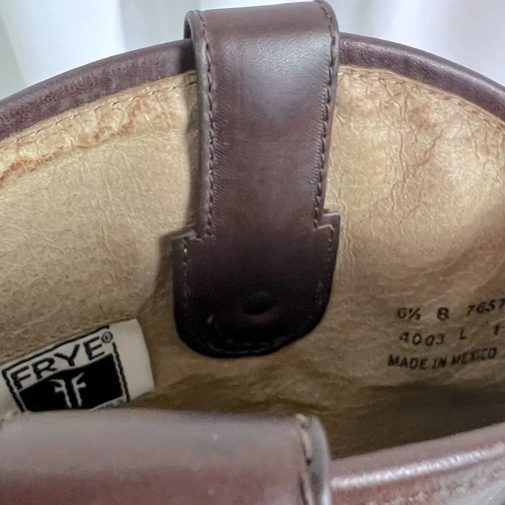 Frye womens Brown Leather Knee-High Boots size 6.5